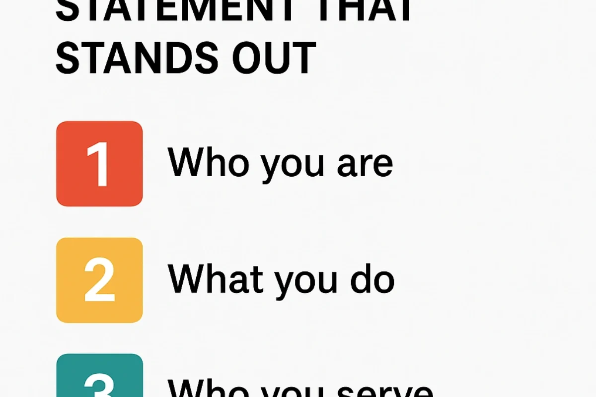 A four-part formula for creating a personal branding statement that stands out.